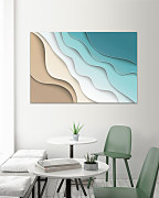 Obraz 3d relief vlny 2028